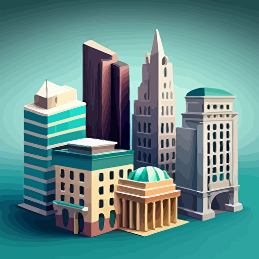 free vector of the buildings