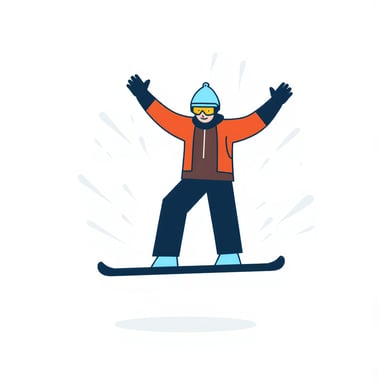 a person snowboarding