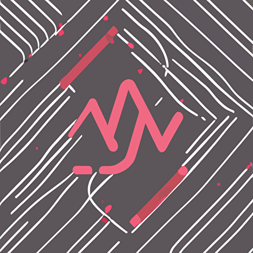 logo typography vibrating shaking waves fragments lines vector minimalist