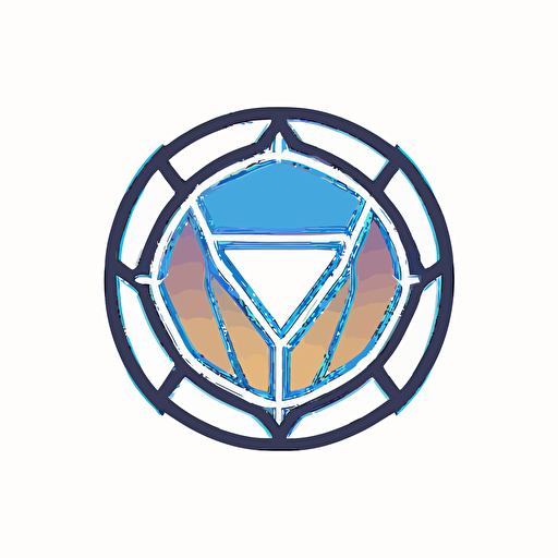 a vector logo with white background for 'multi-culture' in the style of Paul Rand