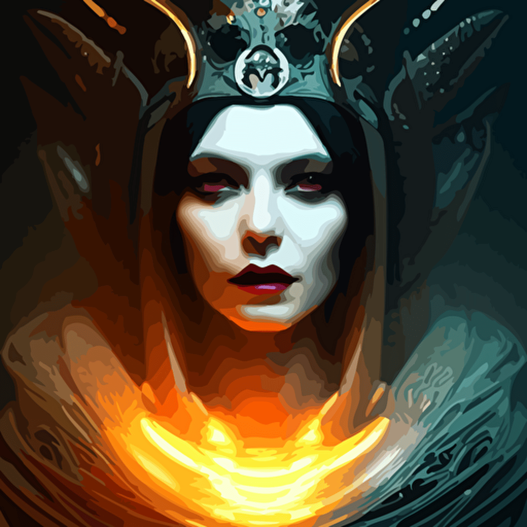 queen death intricate portrait occult cyberpunk ancient futuristic dark art occult petros afshar artgerm eddie mendoza peter mohrbacher octane render 3d unreal engine depth field bokeh motion blur blur