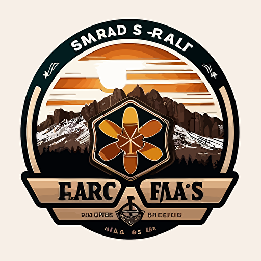 a simple vector logo for a paramedic program in Colorado Springs, the logo should include the EMS star of life, Colorado Springs skyline, Pikes peak