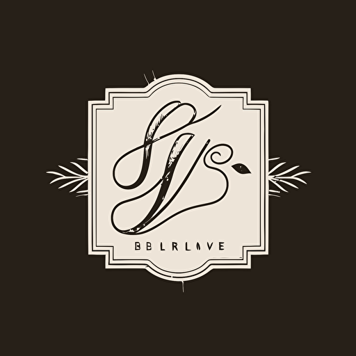 simple brand logo, letter B, letter L, logo, vector logo, vector design, logo design, design ideas, black and white, classic lineart design, makeup, powder, lipstick