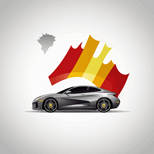 Car rental logo spain luxury vector tourists