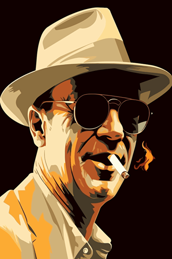 jack nicholson in movie 'chinatown' movie poster, vector,