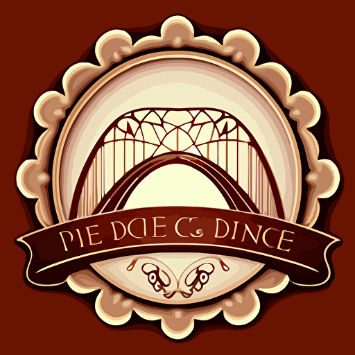logo for a life coaching business called Bridge to the Divine, vector drawing