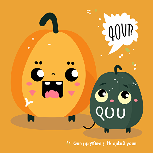 oh my gourd, vector flat, PNG, SVG, vector illustration