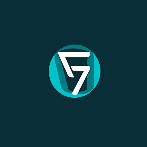 simple logo design of letters "F, V", flat 2d, vector, company logo, financial style