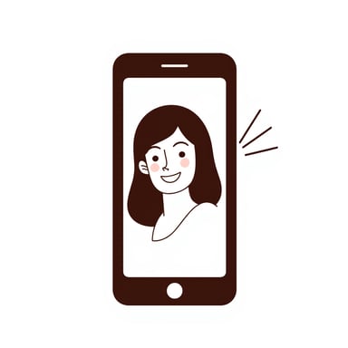 a woman inside a mobile 