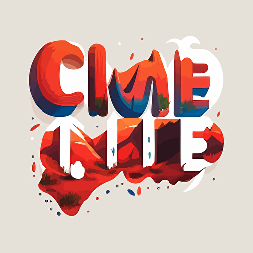 chile in lettering, 2d, vector