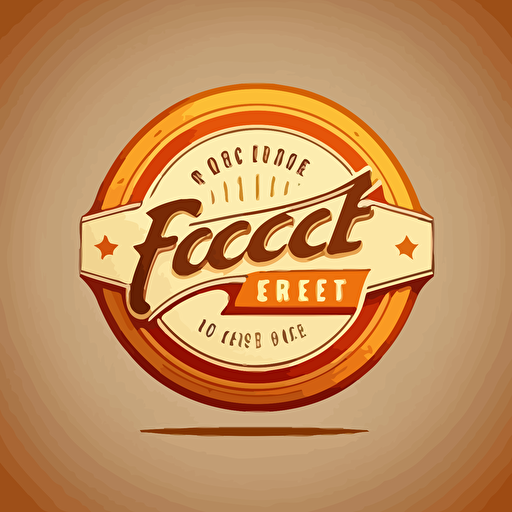 design logo cercle for fast food simple, vectoriel, 4h, hd