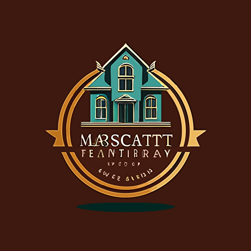 logo for a property management company. vector. 3 colors. no text.