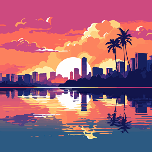 Vector, minimal, honolulu, simple