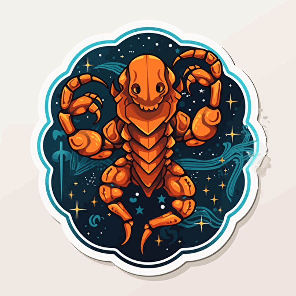 Scorpio vector sticker