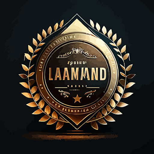 award badge logo, vector simple