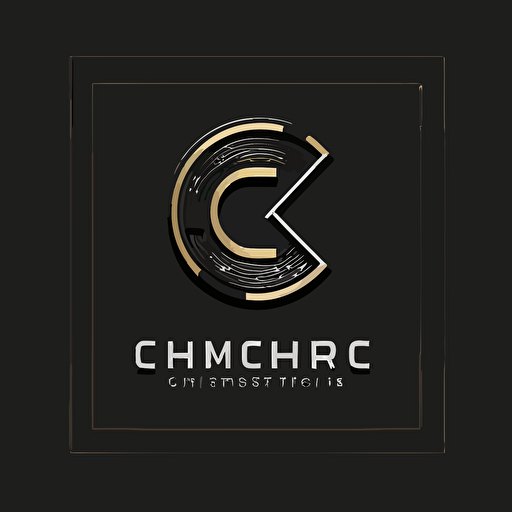 Logo design of C in vector for construction, , real estate, property. Minimal awesome trendy professional logo design template on black background.