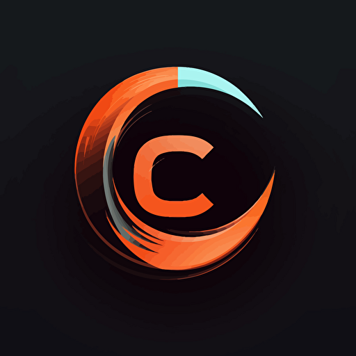 create simple and elegant vector bicolor logo of a cable tv service include letter C, by Saul Bass