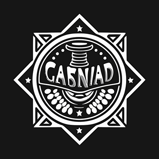 award logo, board games, simple vector, black and white