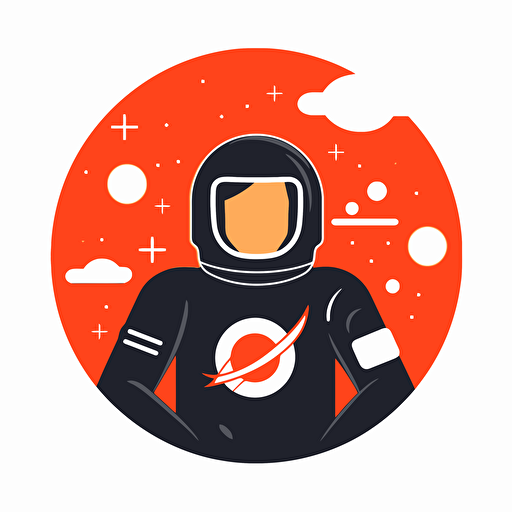 vector logo of a youtube channel about life questions, 2 colors, flat design, modern