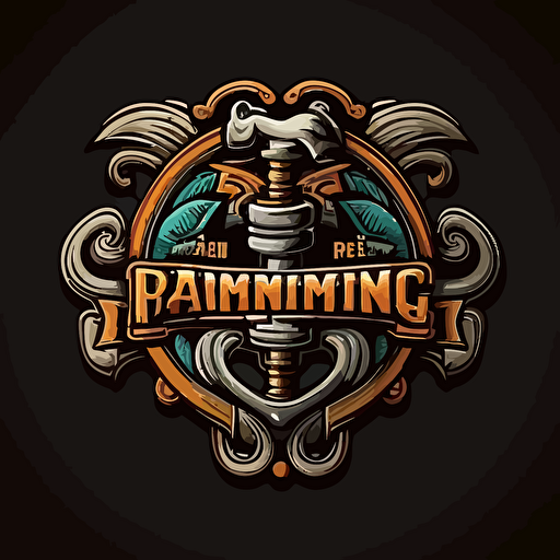 logo, plumbing, vector