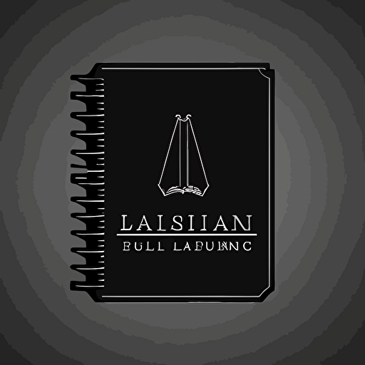 logo for journal selling business that has a minimalistic design, vector