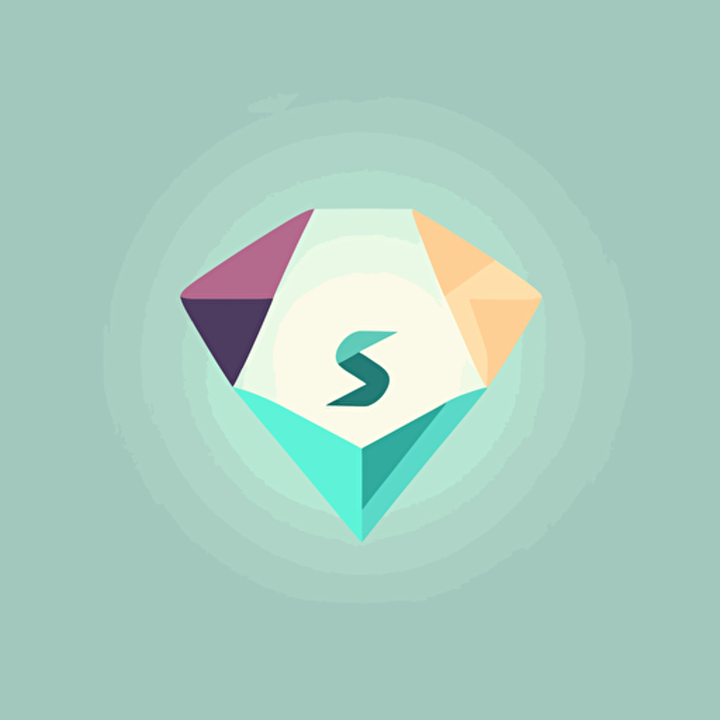 Simple logo design of letter “SA”, flat 2d, vector, company logo, low poly, love, color pastel, modern style , minimalistic