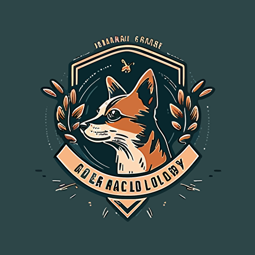 simple, vector-based logo made in adobe illustrator for a veterinary club, iconic