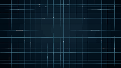 flat design grid, vector art, minimalist, dark blue background