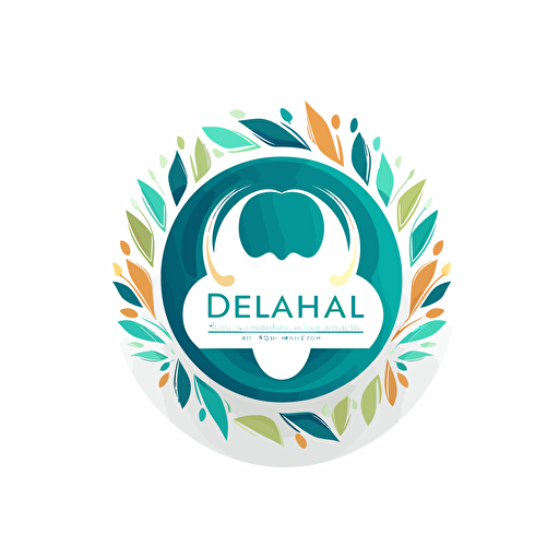 Dental hospital logo design, vector image, 1920:1080
