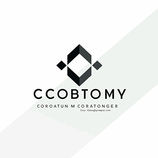 modern clean company logo for a it consultancy, vector, white bg