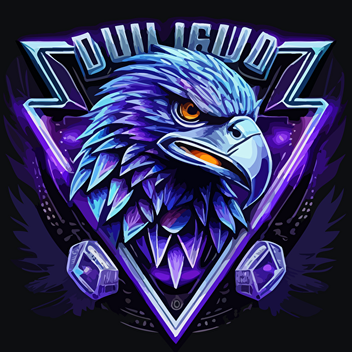 cool band logo for Diamond Eagle vector ultraviolet