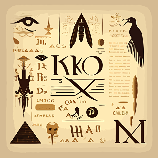MAGIC hieroglyphics vector