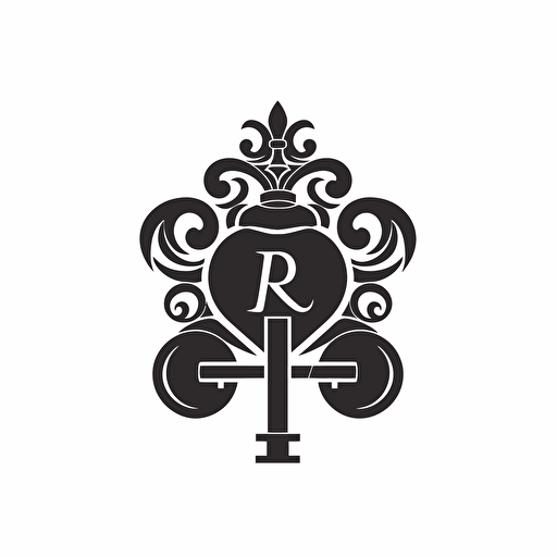 Elegent iconic logo for Kings Acquisitions which is a business acquisitions business, black vector on a white background