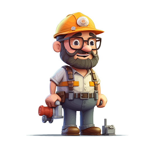character cartoon vector engineer