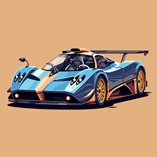 pagani zonda cinque, vector art