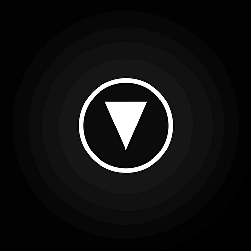 black and white, simple poll vector symbol