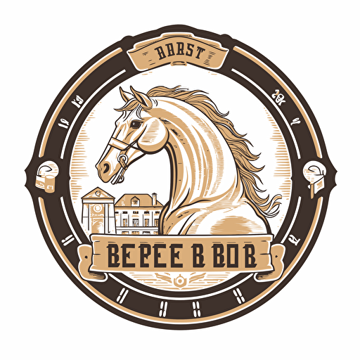 beer hourse saint petersburg vector logo