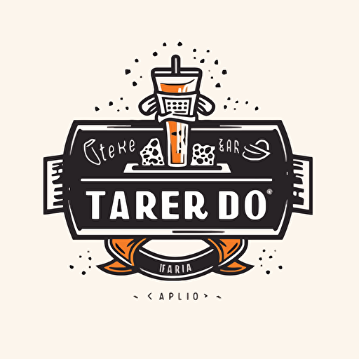design logo for a brew bar, afford Mexican cuisine, letter Tastelab logo, vector simple,by Rob Janoff