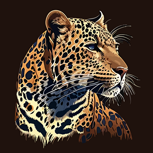 vector illustration of a jaguar