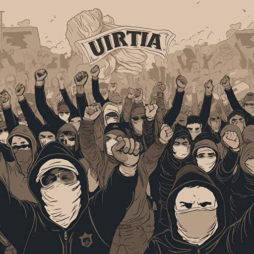 football ultras vector art