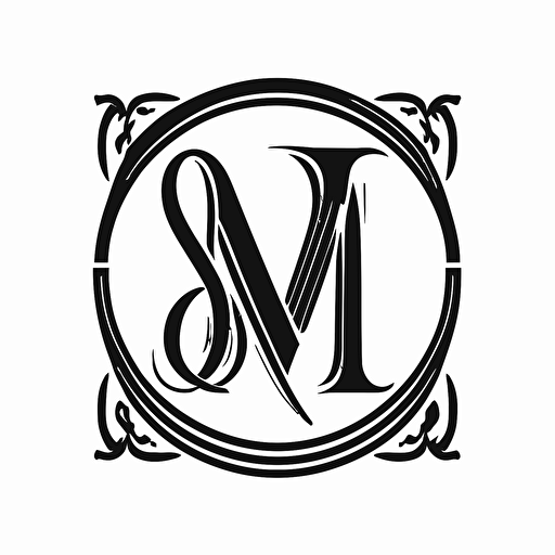Create a unique symbol by combining letters S M Q