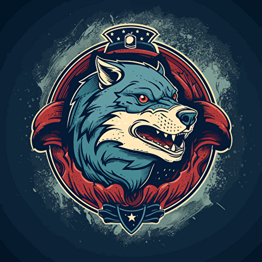 make a vector concept art for a kid’s soccer team logo of a great white Shark/wolf hybrid