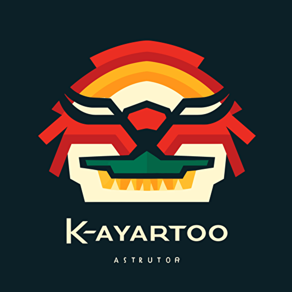 kayamoto logo, 2d, vector art, flat desing, modern style