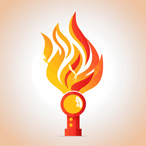 torch olympics logo vector