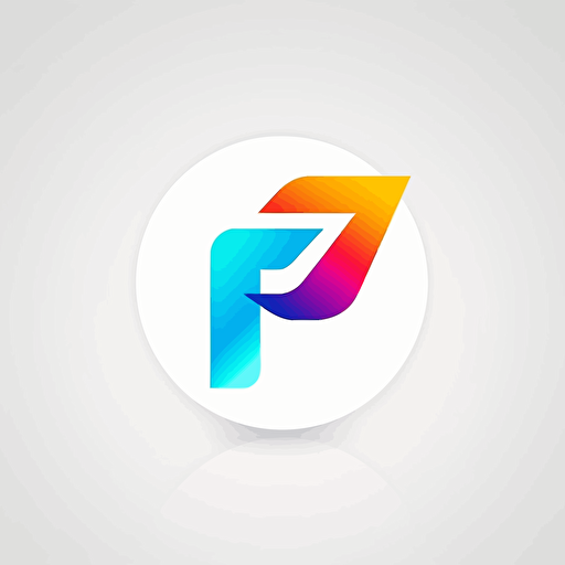 simple logo design letters "F, V", flat 2d, vector, white background, business style