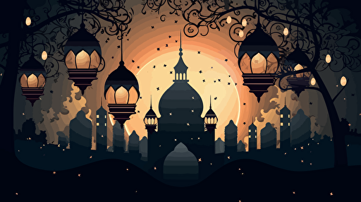 ramadan , vector art.