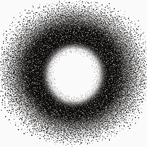 1 million spaced vector black dots on a white background