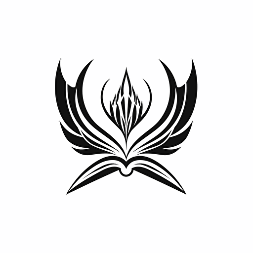 book editor logo, black and white, vector white background