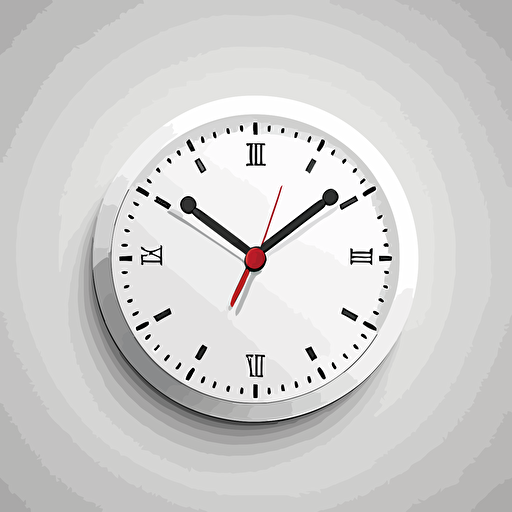 simple o’clock , vector, game art, white background