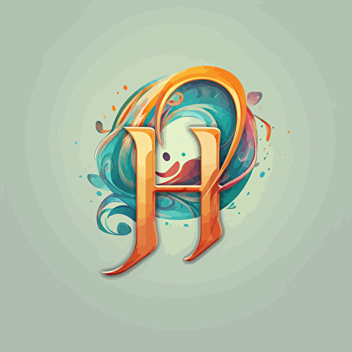 A logo "HY" with the "H" inside of the "Y". corporate, feminine, modern, creative, vector